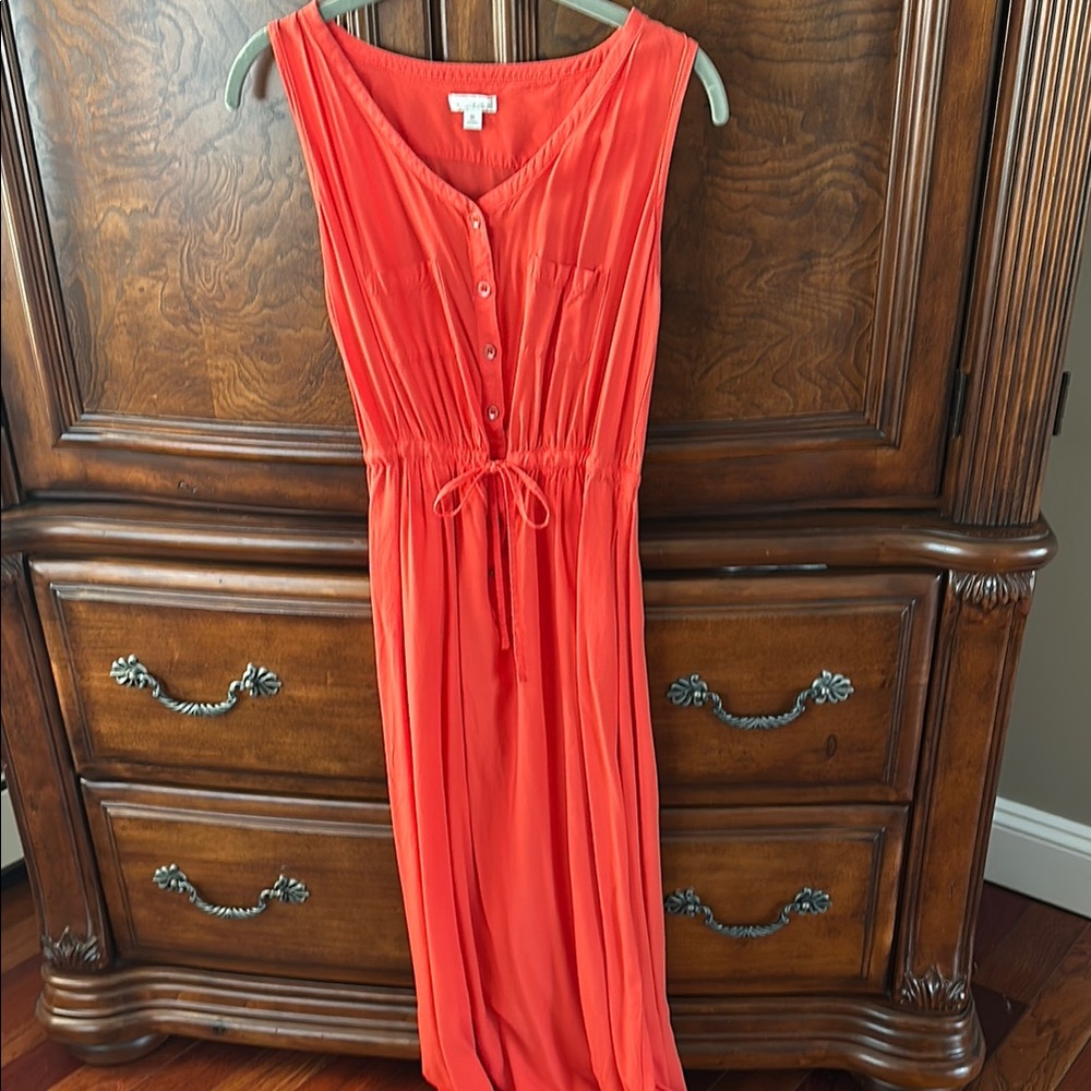 Gap Orange Sleeveless Dress